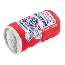 Load image into Gallery viewer, Barkweiser Beer Can Plush Dog Toy side view
