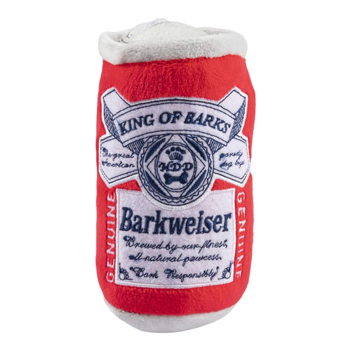 Barkweiser Beer Can Plush Dog Toy