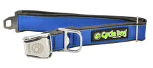 Load image into Gallery viewer, Blue MAX Reflective Dog Collar with Latch-Lock Metal Buckle
