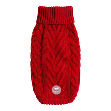Load image into Gallery viewer, Chalet Dog Sweater in Red
