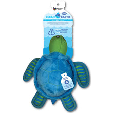 Cargar imagen en el visor de la galería, Clean Earth Plush Turtle Dog Toy - large
