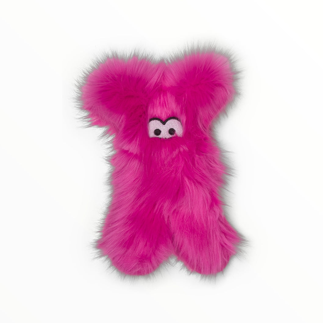 Darby Plush Dog Toy in Hot Pink