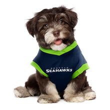 Load image into Gallery viewer, Dog is ready to support his favorite NFL team wearing his Hip Doggie NFL T-Shirt
