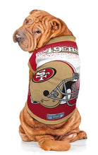 Load image into Gallery viewer, Dog models the San Francisco 49ers Performance T-Shirt
