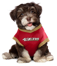 Load image into Gallery viewer, Dog wears a San Francisco 49ers Performance T-Shirt
