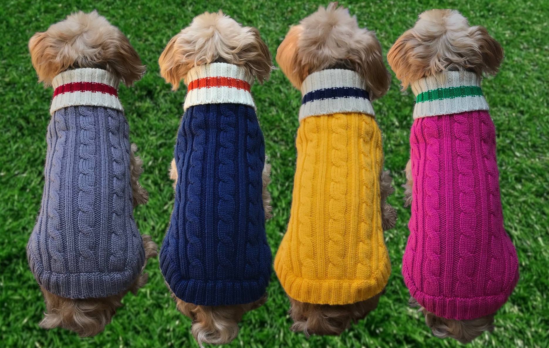 Preppy Pup Collection Dog Sweaters