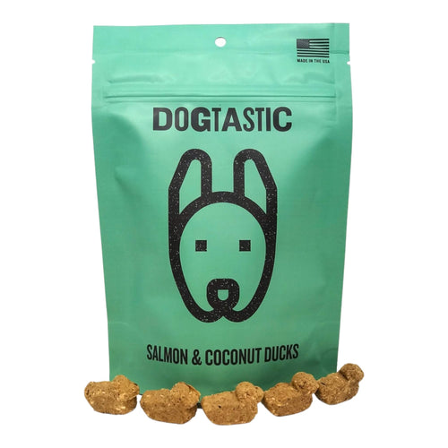 Dogtastic Salmon and Coconut Dog Treats Are Shaped Like Little Ducks