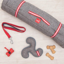 Load image into Gallery viewer, Grey Voyager Pet Travel Mat with other products from the Louie Living Collection
