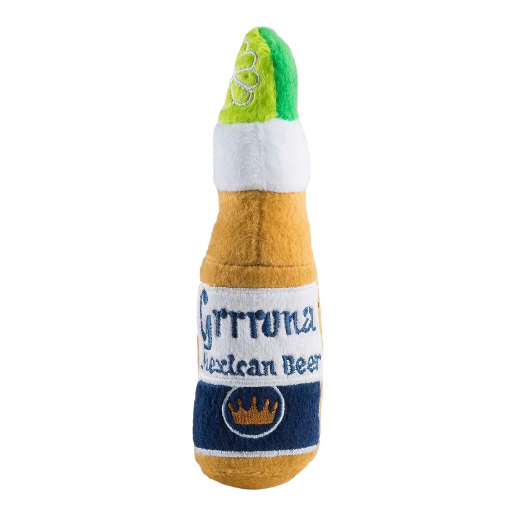 Grrrona Mexican Beer Bottle Plush Dog Toy
