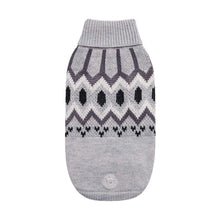 Load image into Gallery viewer, Heritage Turtleneck Dog Sweater in Grey Mix

