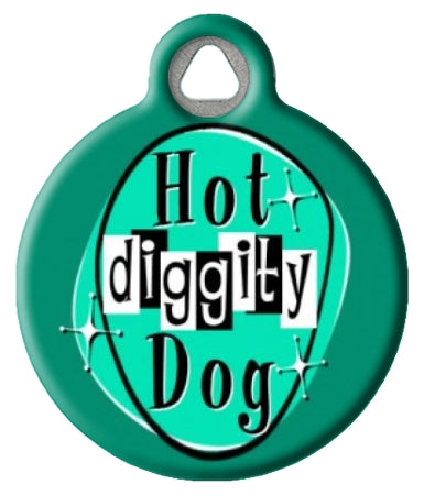 Hot Diggity Dog Pet ID Tag