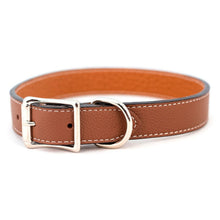 Load image into Gallery viewer, Tuscan Italian Soft Leather Dog Collar in Tuscan Brown
