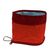 Cargar imagen en el visor de la galería, Kurgo Zippy Portable Dog Bowl in Red
