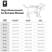 Load image into Gallery viewer, Dog&#39;s Measurements for ECO Extreme Warmer Dog Coat
