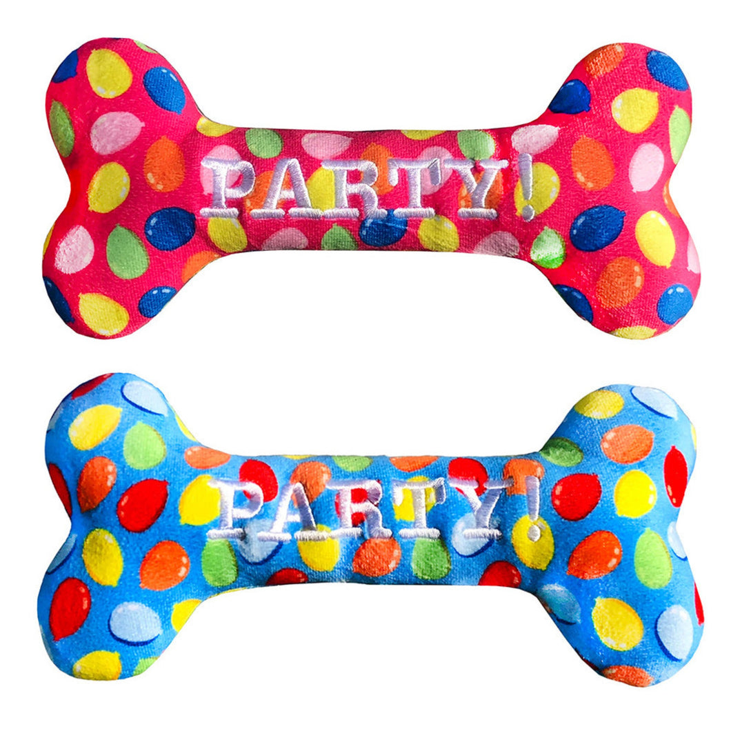 Party Time Bone Dog Toy Collection