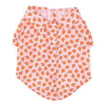 Cargar imagen en el visor de la galería, Peachy Keen Dog Shirt features crisp collar and cute little buttons
