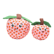Load image into Gallery viewer, Peachy Keen Plush Dog Toy Comes in Large and Small Sizes
