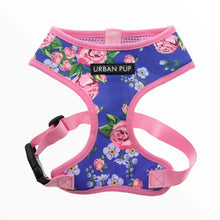 Cargar imagen en el visor de la galería, Pink and Blue Floral Burst Dog Harness
