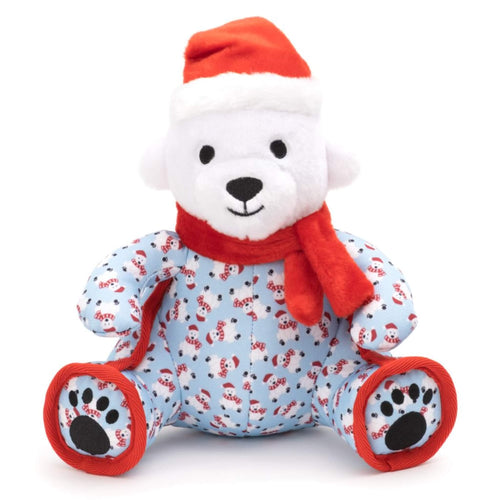Polar Bear Plush Dog Toy