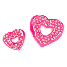 Load image into Gallery viewer, Puppy Love Heart Dog Toy comes in two sizes 
