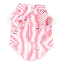 Load image into Gallery viewer, red-stripe-sailboat-shirt-underview
