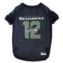Load image into Gallery viewer, NFL Seattle Seahawks Twelfth Man Mesh Dog Jersey
