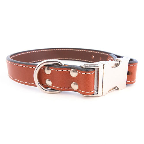 Seneca Side-Release Dog Collar - Tan Bridle