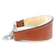 Load image into Gallery viewer, Shearling-lined Martingale Dog Collar in Tan
