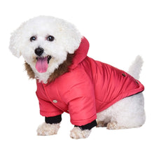 Load image into Gallery viewer, Small breed dog models Salmon Pink Alpine Dog Coat
