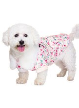 Load image into Gallery viewer, small-breed-dog-rocks-pink-floral-cascade-dog-coat
