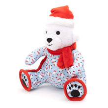 Load image into Gallery viewer, Snuggle-worthy Polar Bear Plush Dog Toy
