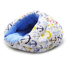 Load image into Gallery viewer, Solid Anchor Burger Pet Bed side view
