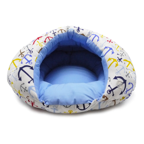 Solid Anchor Burger Bed by DOGO Pet Fashions