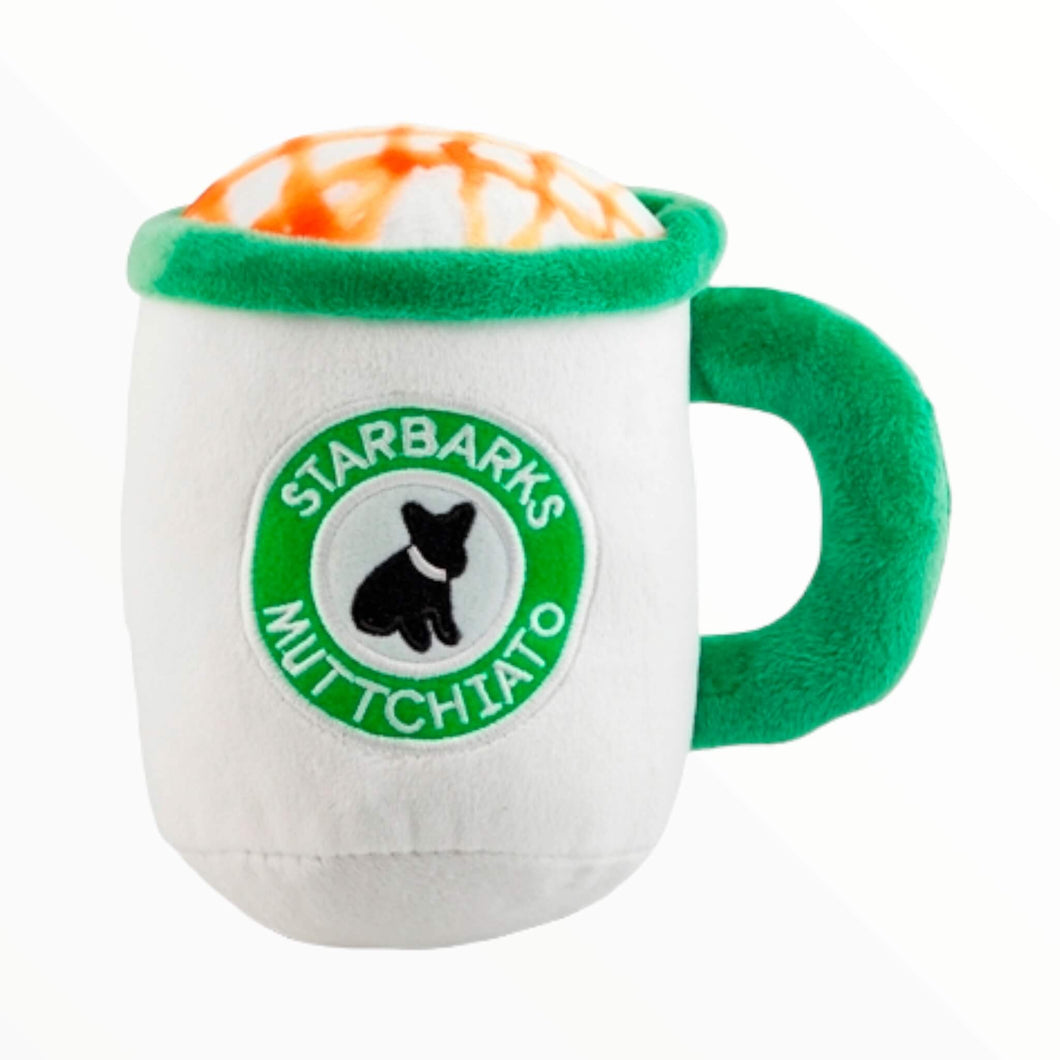 Starbarks Muttchiato Coffee Cup Plush Dog Toy