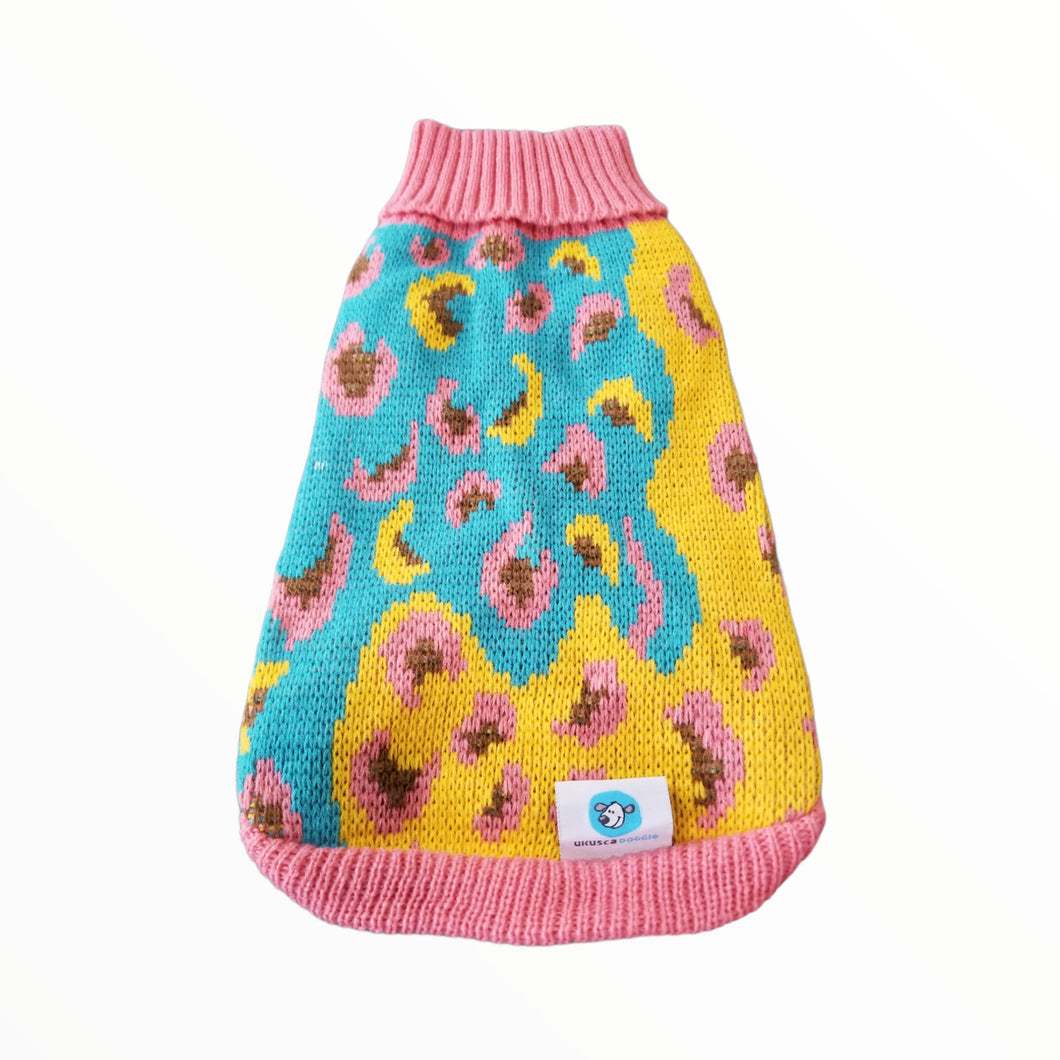 UKUSCAdoggie Tilly Dog Sweater in Yellow
