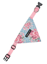 Load image into Gallery viewer, Vintage Rose Floral Dog Bandana incorporates collar
