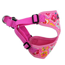 Cargar imagen en el visor de la galería, Wrap and Snap Choke Free Dog Harness - Maui Pink - Side View
