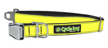Cargar imagen en el visor de la galería, Yellow MAX Reflective Dog Collar with Latch-Lock Metal Buckle
